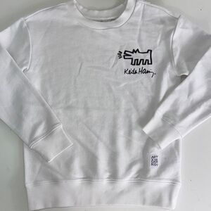 Keith haring Kids White Graphic Sweater Sz 10/12 NEW
